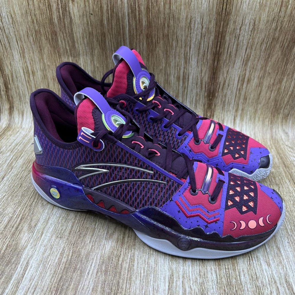 Anta Shock Wave 5 Pro Moon Men's 13 Basketball Shoes Kyrie Irving Purple Pink